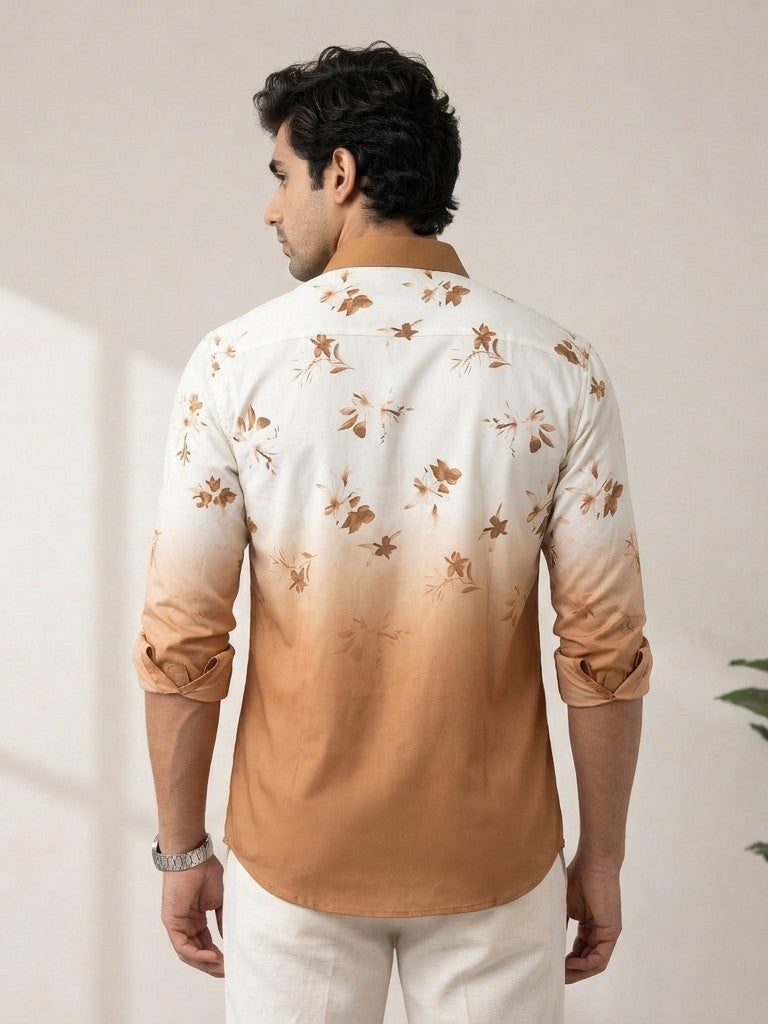 Cobalt Abstract Wave Resort Shirt